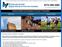 Tablet Screenshot of aerialsedinburgh.com